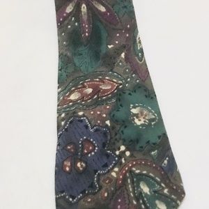 Geoffrey Beene Men’s Vintage Abstract Silk Tie